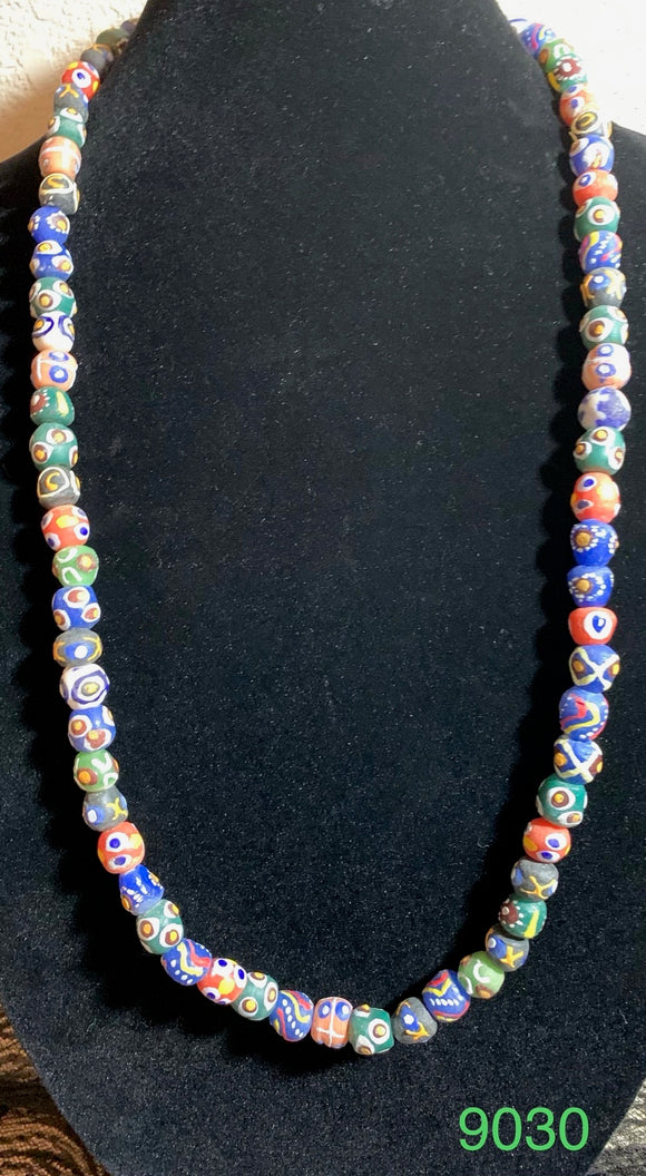African Hand Painted Trade Bead 30
