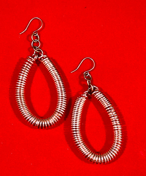 Copper Coil Earrings  #21021