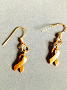 Copper Awareness Ribbon Earrings 11017