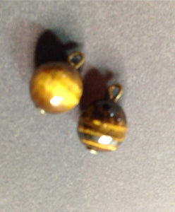 Tiger Eye Faceted Stone Dangles (for interchangeable earring system)  #13102