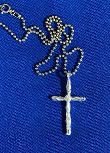Sterling Silver Cross on 20" Sterling Silver Chain  #19099
