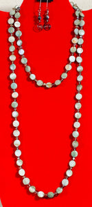 Mother-of-Pearl Necklace and Earrings   #20011