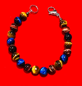 Multicolor Tiger Eye Bracelet  #22038