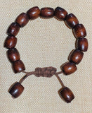 Brown Wooden Barrel Bracelet. #22008
