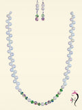 Swarovski Crystal Pearls and Crystals Necklace & Earrings  #20033