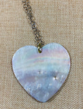 Back of Mother of Pearl Shell pendant